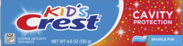 CREST Kid's CAVITY Protection 'Sparkle Fun' Flouride Anticavity Toothpaste 130 gr